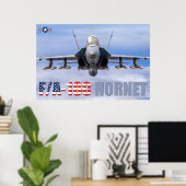 F/A-18C HORNET POSTER (Heimbüro)