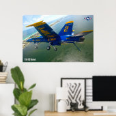 F/A-18C HORNET POSTER (Heimbüro)