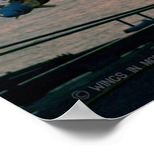 F/A-18C HORNET SUNSET POSTER (Ecke)