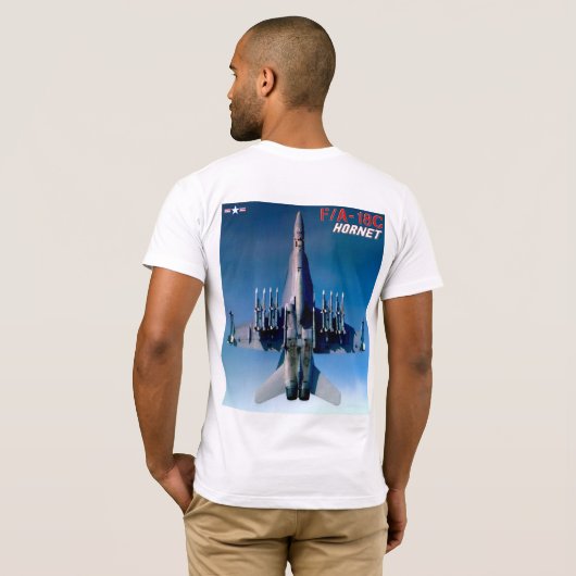 F/A-18C HORNET T-Shirt (Schwarz voll)