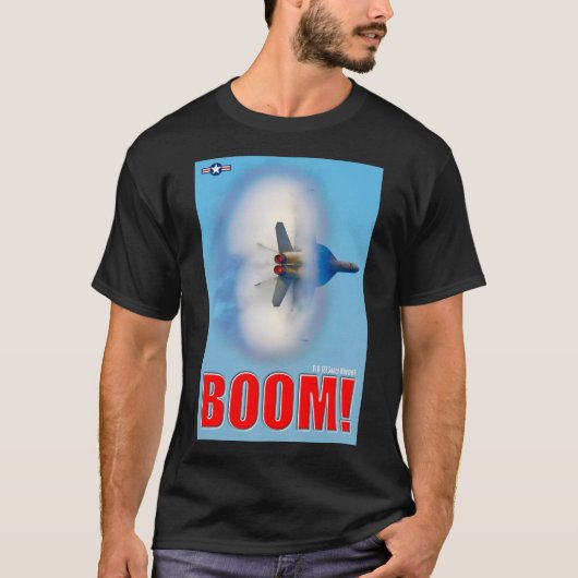 F/A-18E SUPER HORNET - BOOM! T-Shirt (Vorderseite)