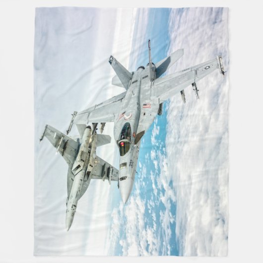 F/A-18E SUPER HORNET FLEECEDECKE (Vorderseite)