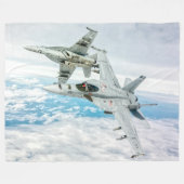 F/A-18E SUPER HORNET FLEECEDECKE (Vorderseite (Horizontal))