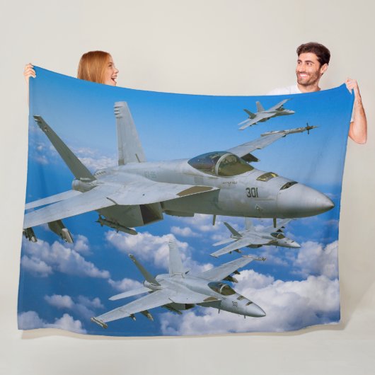 F/A-18E SUPER HORNET FLEECEDECKE (Beispiel)