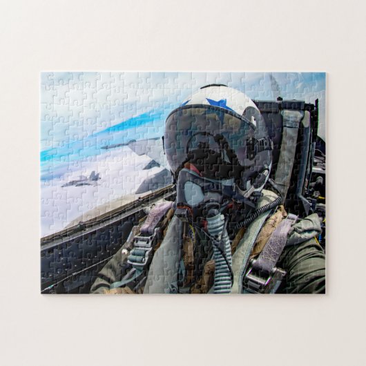 F/A-18E SUPER HORNET PILOT (11x14 INCH) Puzzle (Horizontal)