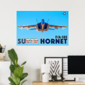 F/A-18E SUPER HORNET POSTER (Heimbüro)