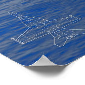 F/A-18E SUPER HORNET POSTER (Ecke)