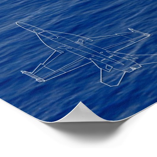 F/A-18E SUPER HORNET POSTER (Ecke)