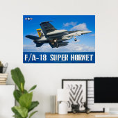 F/A-18E SUPER HORNET POSTER (Heimbüro)