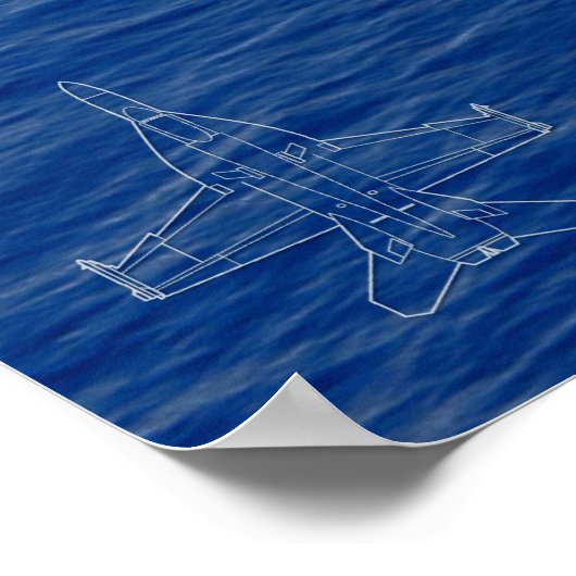 F/A-18E SUPER HORNET POSTER (Ecke)