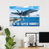 F/A-18E SUPER HORNET POSTER (Heimbüro)