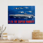 F/A-18E SUPER HORNET POSTER (Küche)