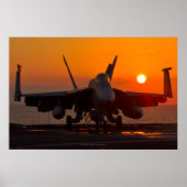 F/A-18E SUPER HORNET SUNSET POSTER (Vorne)