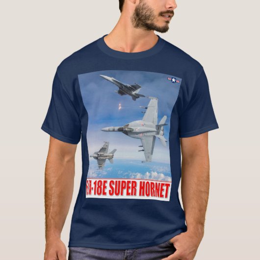 F/A-18E SUPER HORNET T-Shirt (Vorderseite)