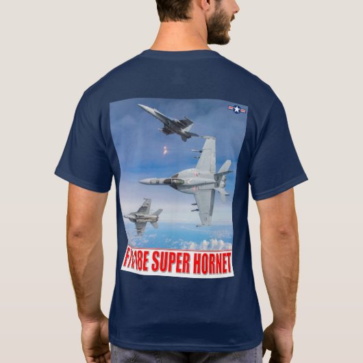 F/A-18E SUPER HORNET T-Shirt (Rückseite)