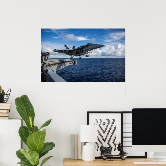 F/A-18E Superhornet Poster (Heimbüro)