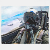 F/A-18F SUPER HORNET FLEECEDECKE (Vorderseite (Horizontal))