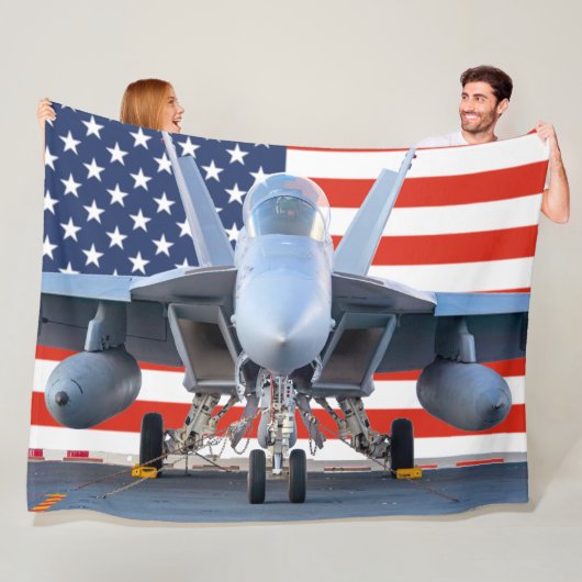 F/A-18F SUPER HORNET FLEECEDECKE (Beispiel)