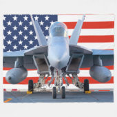 F/A-18F SUPER HORNET FLEECEDECKE (Vorderseite (Horizontal))