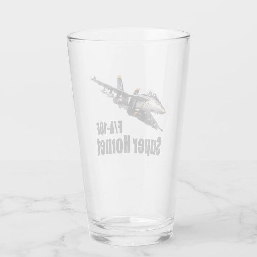 "F/A-18F Super Hornet" Glas (Rückseite)