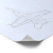 F/A-18F SUPER HORNET POSTER (Ecke)