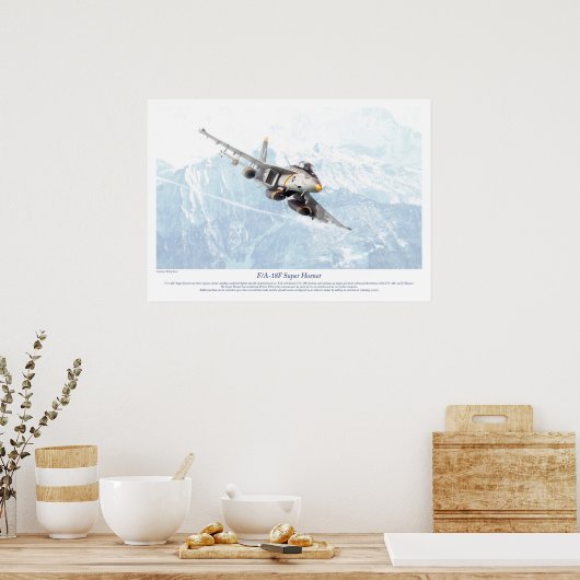 "F/A-18F Super Hornet" Poster (Küche)