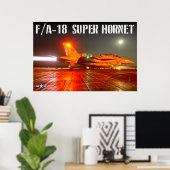 F/A-18F SUPER HORNET POSTER (Heimbüro)