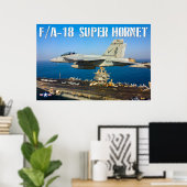 F/A-18F SUPER HORNET POSTER (Heimbüro)