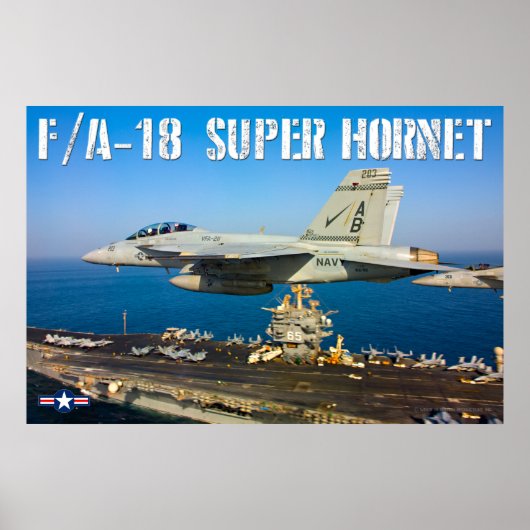 F/A-18F SUPER HORNET POSTER (Vorne)