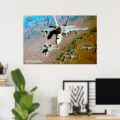 F/A-18F SUPER HORNET POSTER (Heimbüro)