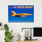 F/A-18F SUPER HORNET POSTER (Heimbüro)