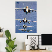 F/A-18F SUPER HORNET POSTER (Heimbüro)