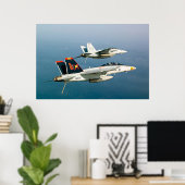 F/A-18F Super Hornet Poster (Heimbüro)