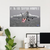 F/A-18F SUPER HORNET POSTER (Heimbüro)