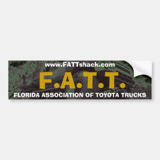 F.A.T.T., FLORIDA-VEREINIGUNG VON TOYOTA-LKWS,… AUTOAUFKLEBER