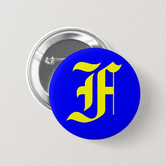 F - ALTES ENGLISCH BUTTON (Vorne & Hinten)