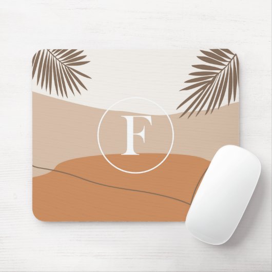 F - Anfangsbuchstabe F Abstraktes Design Mousepad (Mit Mouse)