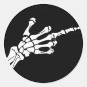 F Aus Runder Aufkleber (Vorderseite)