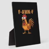 F-Awk-F Chicken F-Caw-F Rooster Funny Humor Meme Fotoplatte (Seite)