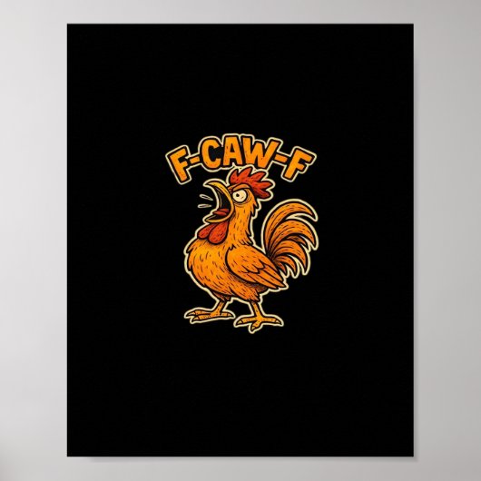 F Awk F Klassischer Spruch Poster (Vorne)