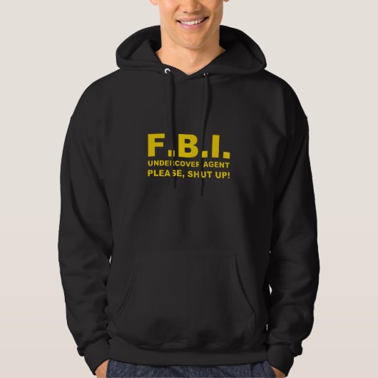 F.B.I. Agent Hoodie (Vorderseite)
