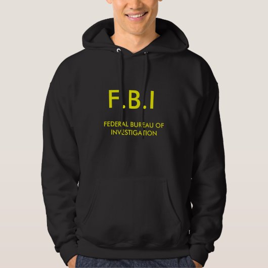 F_._B_._I HOODIE (Vorderseite)