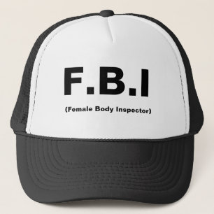 F.B.I, (weiblicher Körper-Inspektor) Truckerkappe
