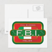 F B Italienisch Postkarte (Vorne/Hinten)