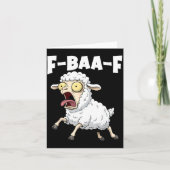 F-baa-f Meme – Funny Screaming Meme Graphic Karte (Vorderseite)