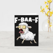 F-baa-f Meme – Funny Screaming Meme Graphic  Karte (Gelbe Blume)