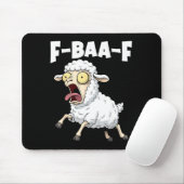 F-baa-f Meme – Funny Screaming Meme Graphic  Mousepad (Mit Mouse)