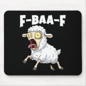 F-baa-f Meme – Funny Screaming Meme Graphic  Mousepad (Vorne)
