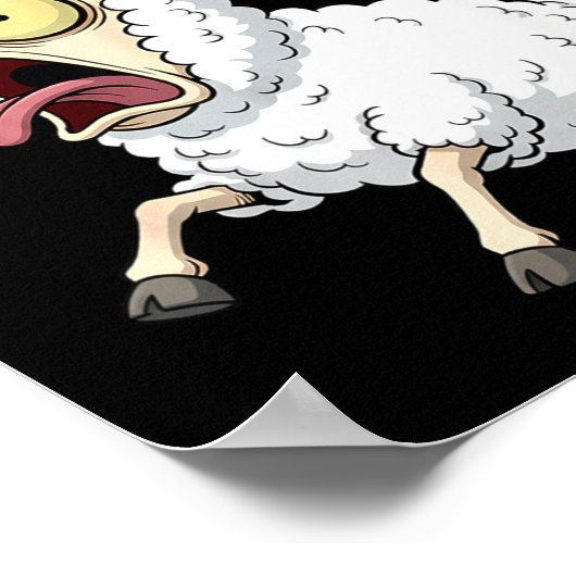 F-baa-f Meme – Funny Screaming Meme Graphic  Poster (Ecke)