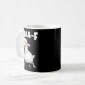 F-baa-f Meme – Lustiges schreiendes Meme-Grafik Kaffeetasse (Vorderseite Links)
